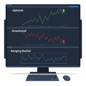 Understanding Market Trends: Uptrend, Downtrend & Ranging
