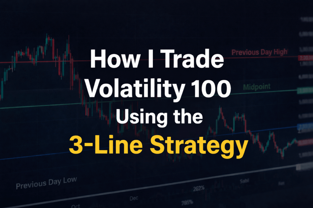How I Trade Volatility 100 Using the 3-Line Strategy