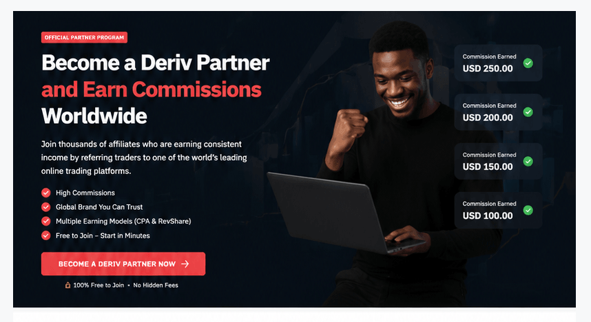 How to Make Money With the Deriv Partnership Program